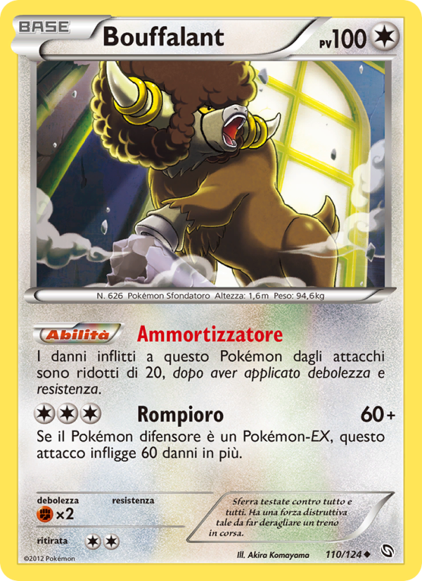 Bouffalant 110/128 — Dragons Exalted (Italian Pokémon TCG card)