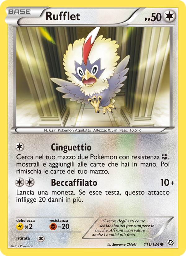 Rufflet 111/128 — Dragons Exalted (Italian Pokémon TCG card)