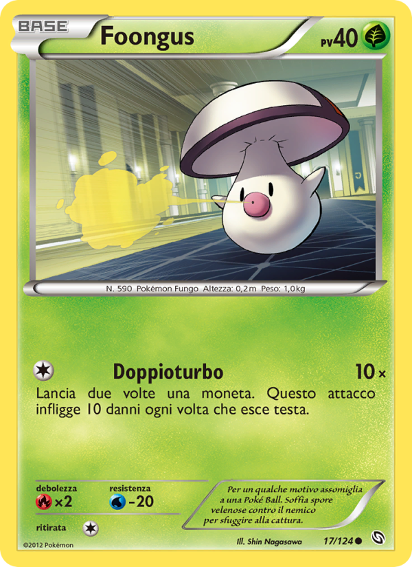 Foongus 017/128 — Dragons Exalted (Italian Pokémon TCG card)