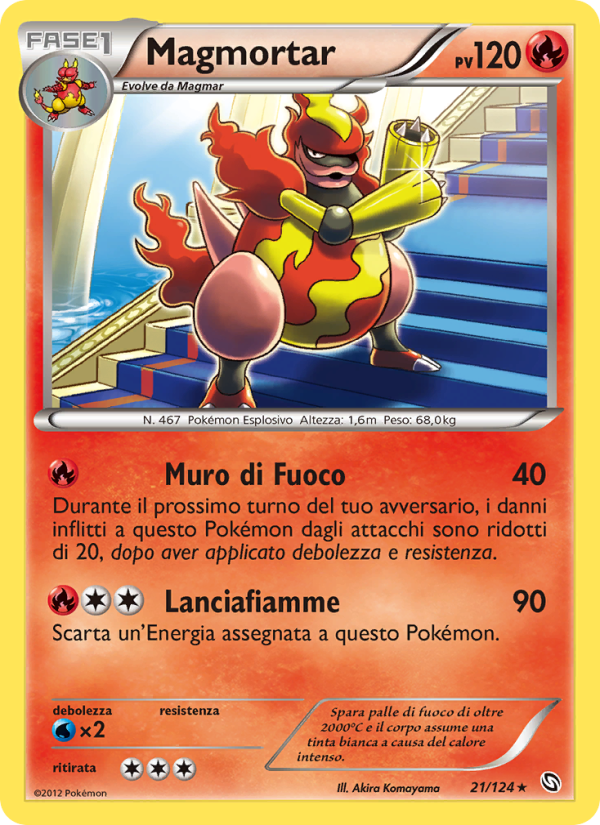 Magmortar 021/128 — Dragons Exalted (Italian Pokémon TCG card)