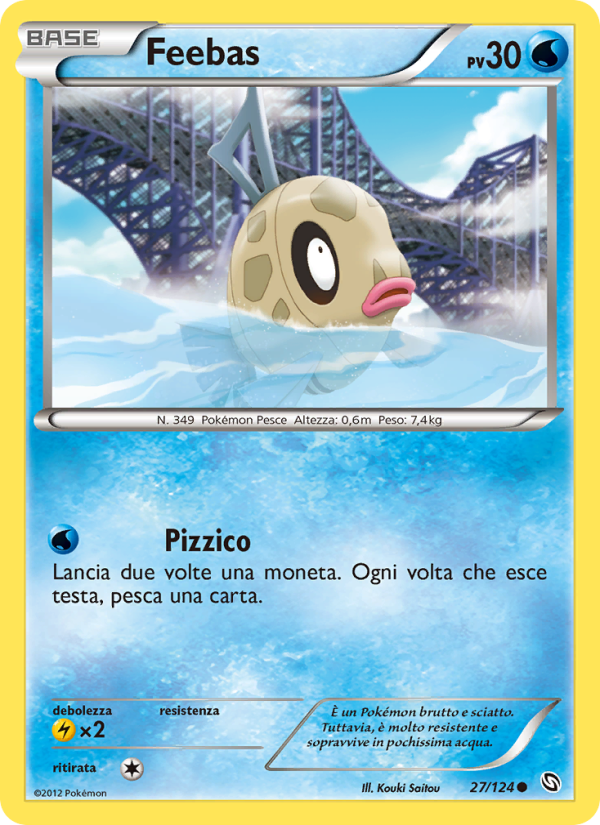 Feebas 027/128 — Dragons Exalted (Italian Pokémon TCG card)