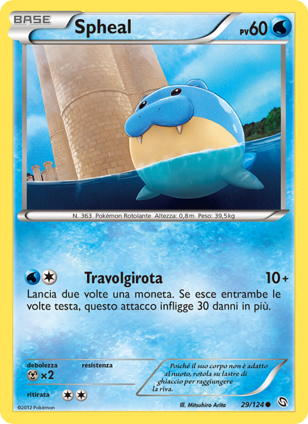 Spheal 029/128 — Dragons Exalted (Italian Pokémon TCG card)