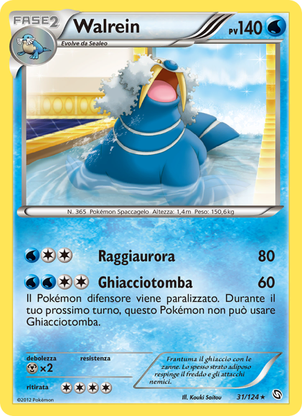 Walrein 031/128 — Dragons Exalted (Italian Pokémon TCG card)