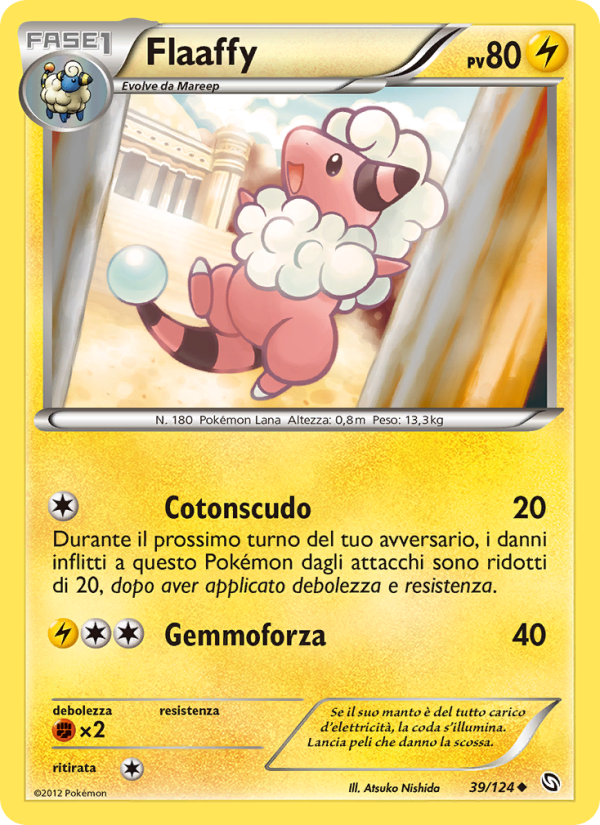 Flaaffy 039/128 — Dragons Exalted (Italian Pokémon TCG card)