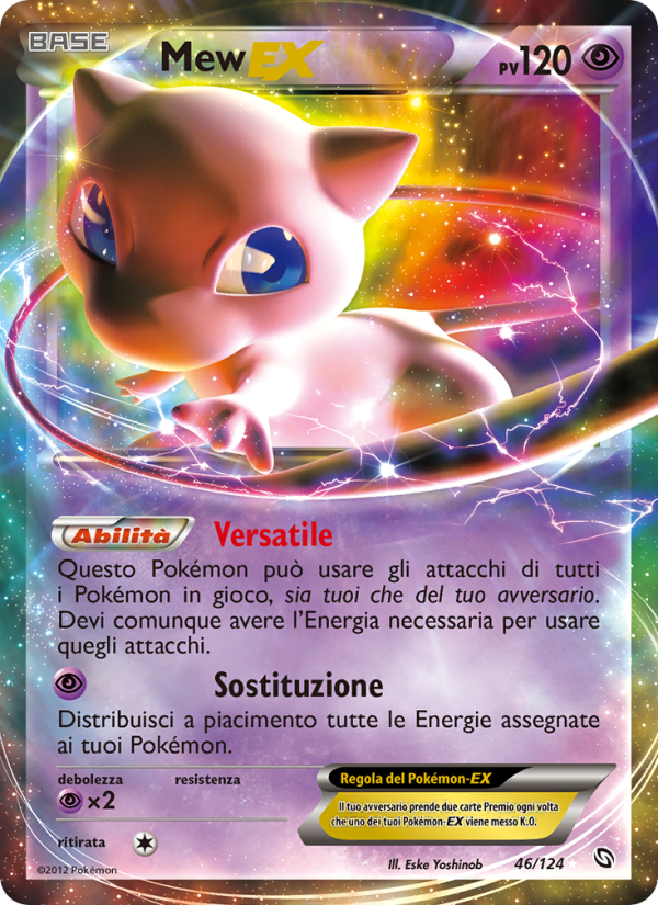 Mew-EX 046/128 — Dragons Exalted (Italian Pokémon TCG card)