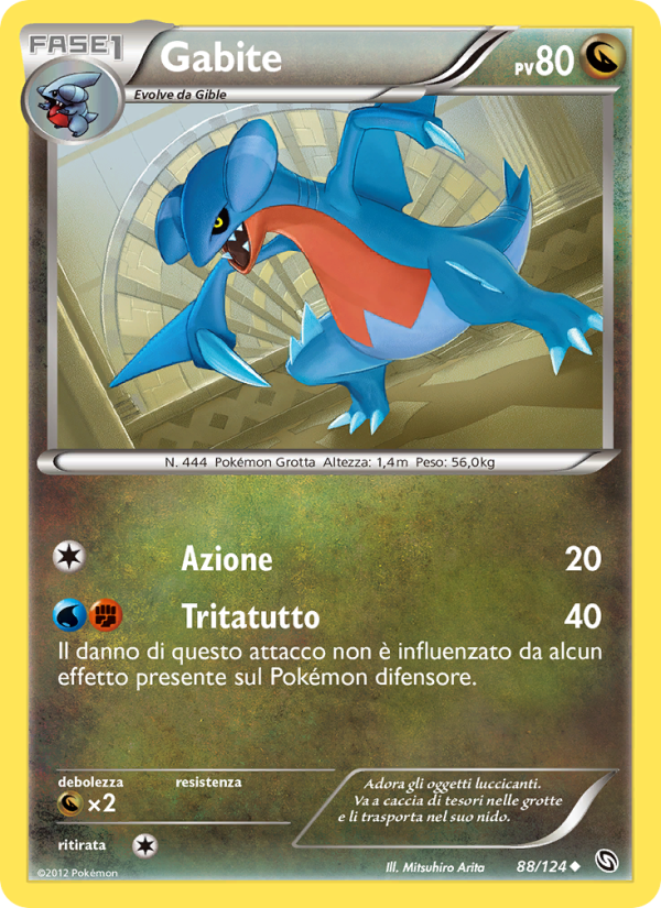Gabite 088/128 — Dragons Exalted (Italian Pokémon TCG card)