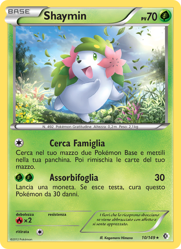 Shaymin 010/153 — Boundaries Crossed (Italian Pokémon TCG card)