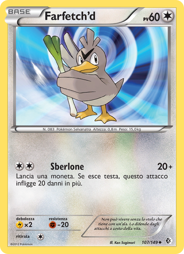 Farfetch’d 107/153 — Boundaries Crossed (Italian Pokémon TCG card)