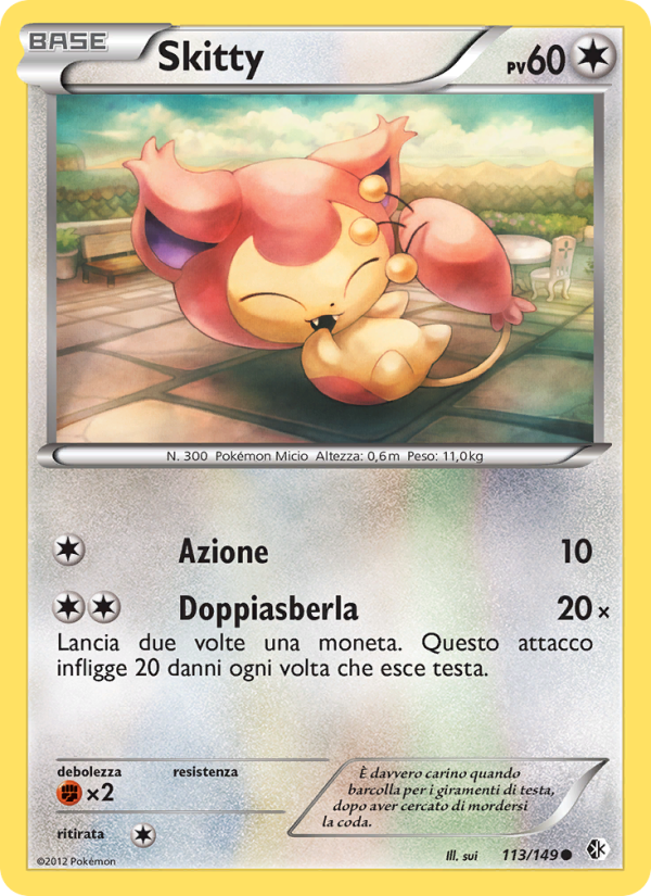 Skitty 113/153 — Boundaries Crossed (Italian Pokémon TCG card)
