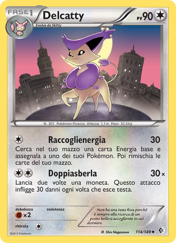 Delcatty 114/153 — Boundaries Crossed (Italian Pokémon TCG card)