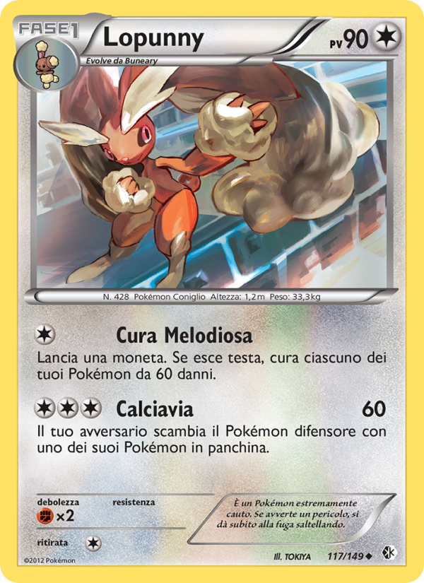 Lopunny 117/153 — Boundaries Crossed (Italian Pokémon TCG card)