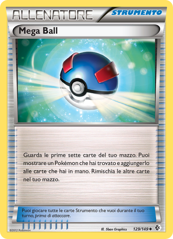 Mega Ball 129/153 — Boundaries Crossed (Italian Pokémon TCG card)