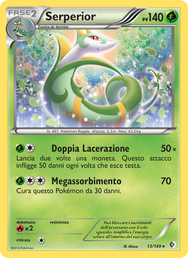 Serperior 013/153 — Boundaries Crossed (Italian Pokémon TCG card)