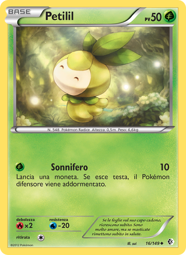Petilil 016/153 — Boundaries Crossed (Italian Pokémon TCG card)