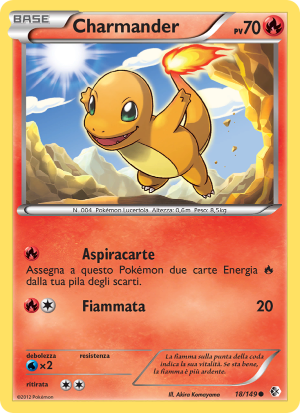 Charmander 018/153 — Boundaries Crossed (Italian Pokémon TCG card)