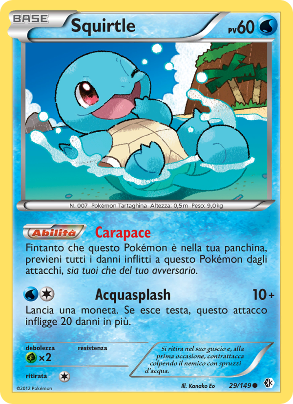 Squirtle 029/153 — Boundaries Crossed (Italian Pokémon TCG card)