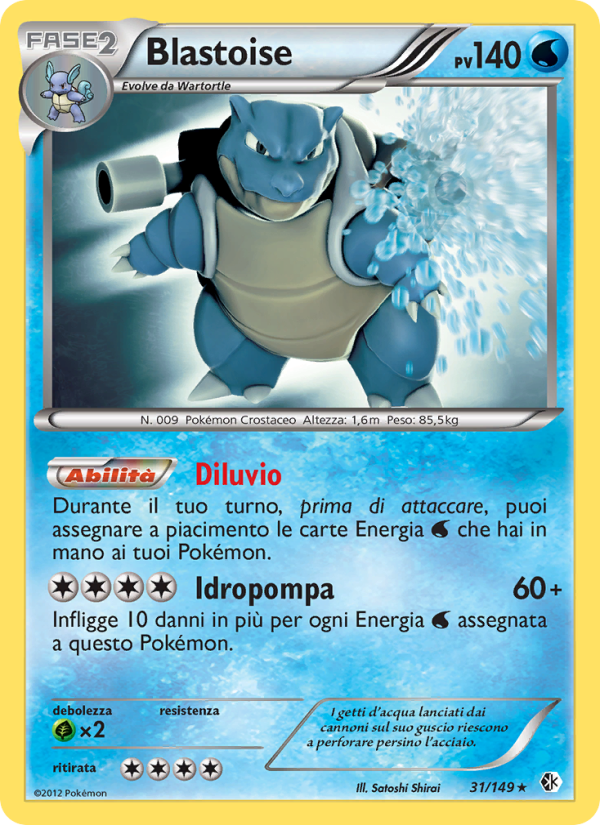 Blastoise 031/153 — Boundaries Crossed (Italian Pokémon TCG card)
