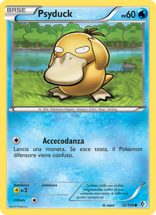 Psyduck 032/153 — Boundaries Crossed (Italian Pokémon TCG card)