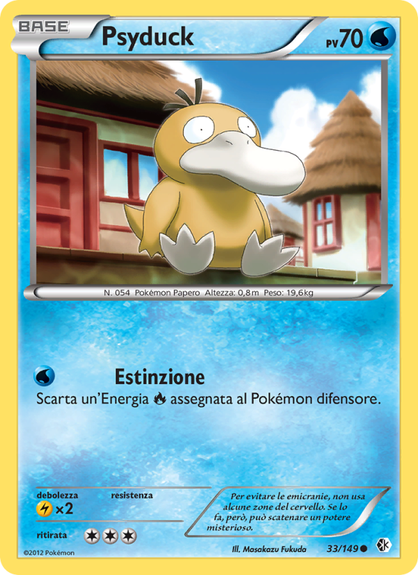 Psyduck 033/153 — Boundaries Crossed (Italian Pokémon TCG card)
