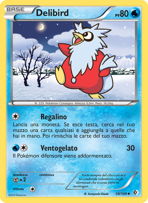 Delibird 038/153 — Boundaries Crossed (Italian Pokémon TCG card)