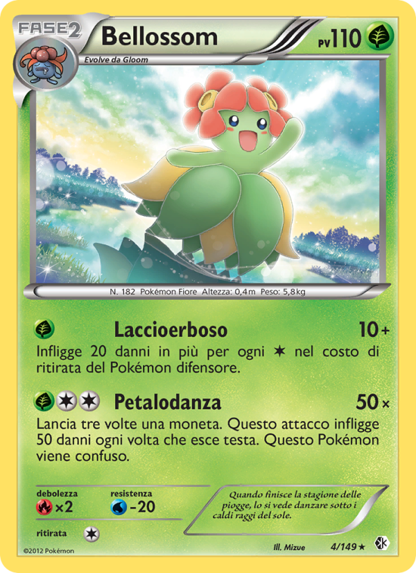 Bellossom 004/153 — Boundaries Crossed (Italian Pokémon TCG card)