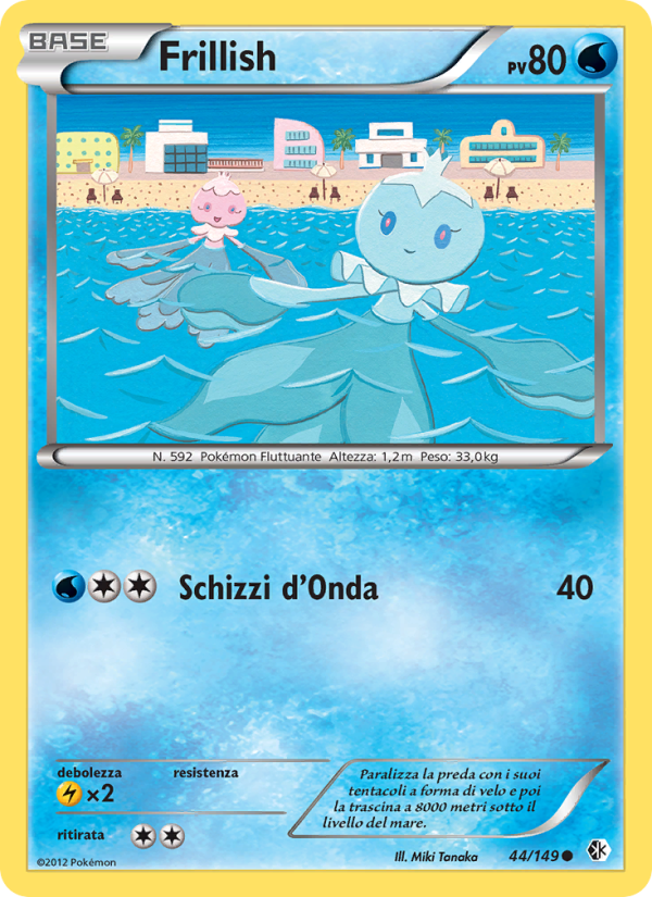 Frillish 044/153 — Boundaries Crossed (Italian Pokémon TCG card)
