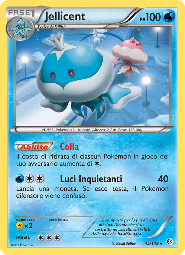 Jellicent 045/153 — Boundaries Crossed (Italian Pokémon TCG card)
