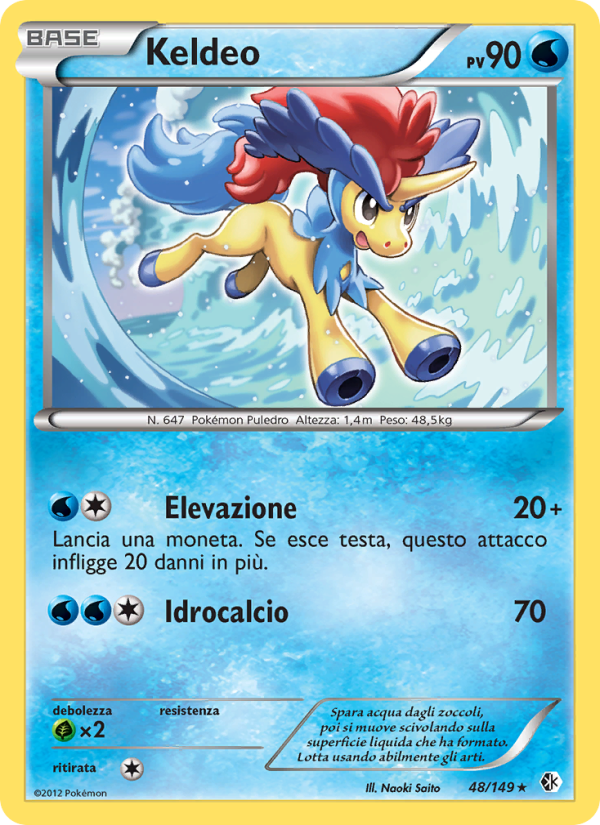 Keldeo 048/153 — Boundaries Crossed (Italian Pokémon TCG card)
