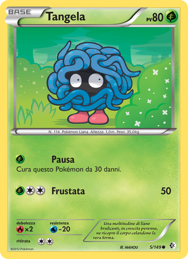 Tangela 005/153 — Boundaries Crossed (Italian Pokémon TCG card)