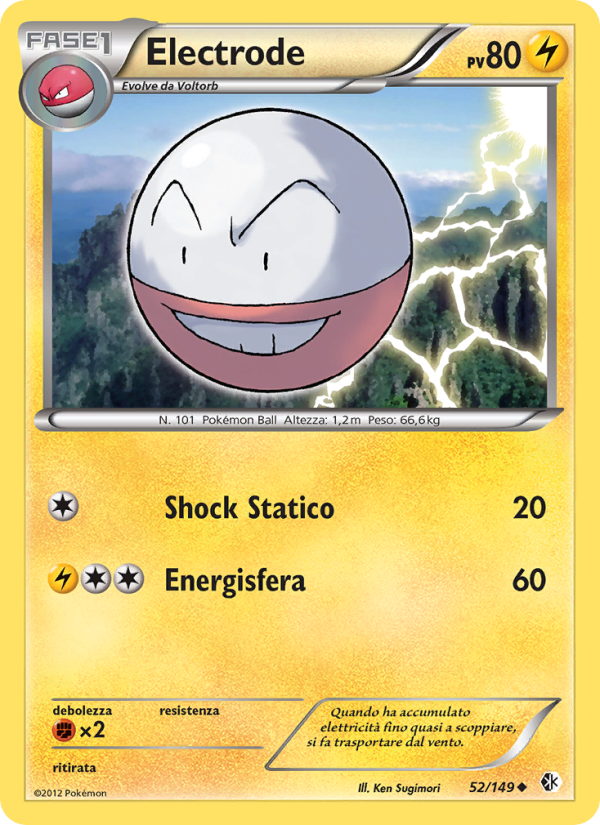 Electrode 052/153 — Boundaries Crossed (Italian Pokémon TCG card)