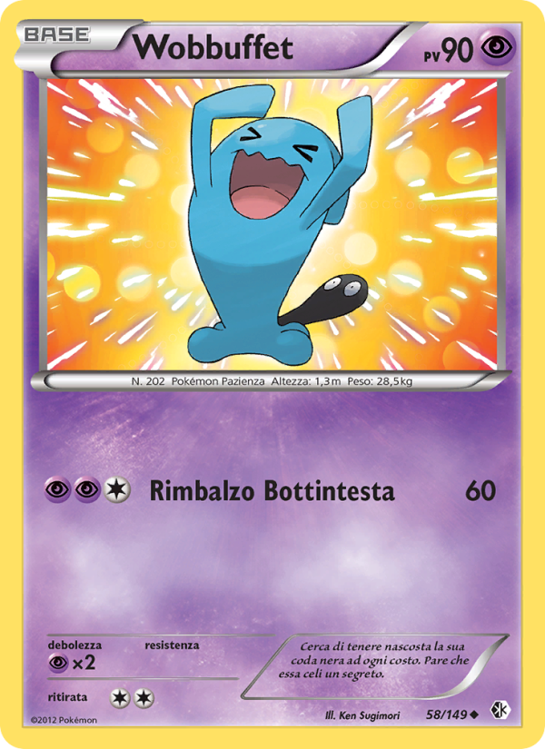 Wobbuffet 058/153 — Boundaries Crossed (Italian Pokémon TCG card)
