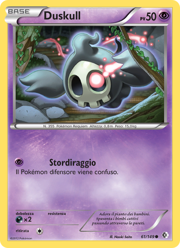 Duskull 061/153 — Boundaries Crossed (Italian Pokémon TCG card)