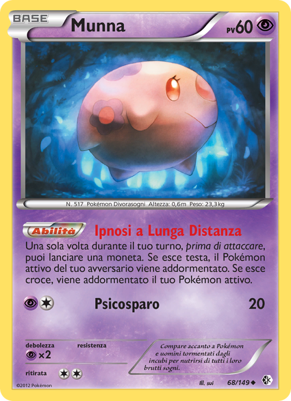 Munna 068/153 — Boundaries Crossed (Italian Pokémon TCG card)