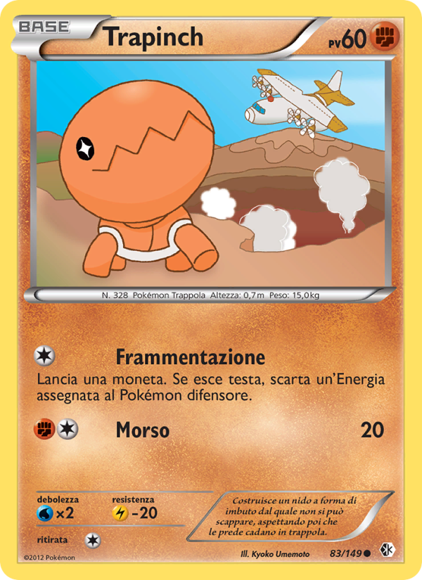Trapinch 083/153 — Boundaries Crossed (Italian Pokémon TCG card)