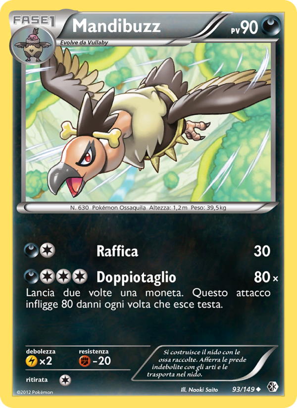 Mandibuzz 093/153 — Boundaries Crossed (Italian Pokémon TCG card)