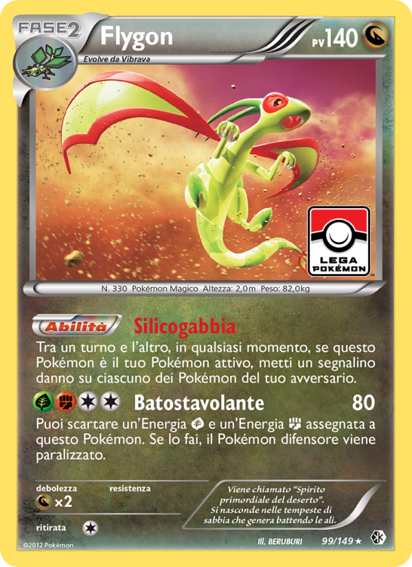 Flygon 099/153 — Boundaries Crossed (Italian Pokémon TCG card)