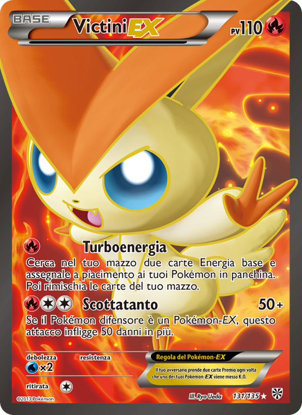 Victini-EX 131/138 — Plasma Storm (Italian Pokémon TCG card)