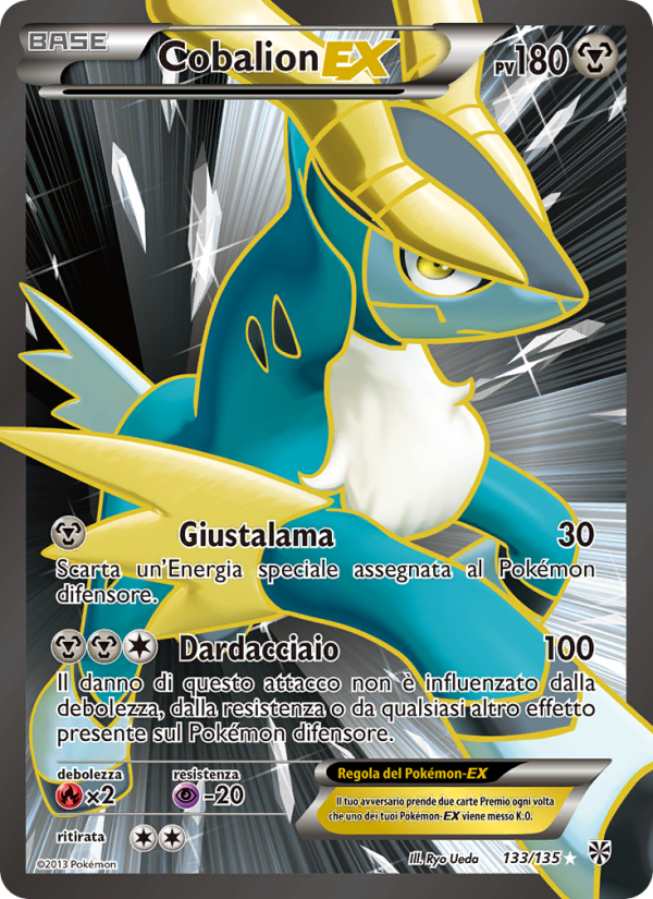 Cobalion-EX 133/138 — Plasma Storm (Italian Pokémon TCG card)