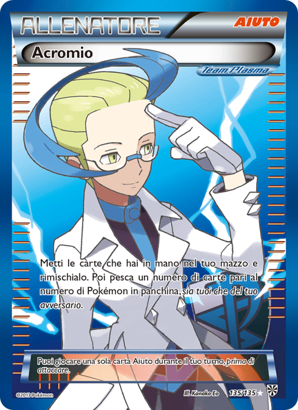 Acromio 135/138 — Plasma Storm (Italian Pokémon TCG card)