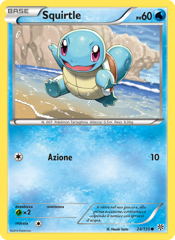 Squirtle 024/138 — Plasma Storm (Italian Pokémon TCG card)
