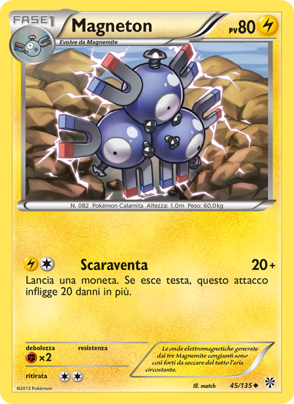 Magneton 045/138 — Plasma Storm (Italian Pokémon TCG card)