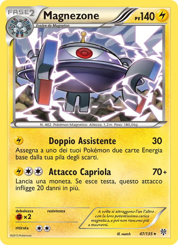 Magnezone 047/138 — Plasma Storm (Italian Pokémon TCG card)
