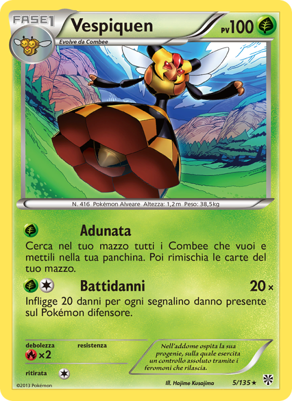 Vespiquen 005/138 — Plasma Storm (Italian Pokémon TCG card)
