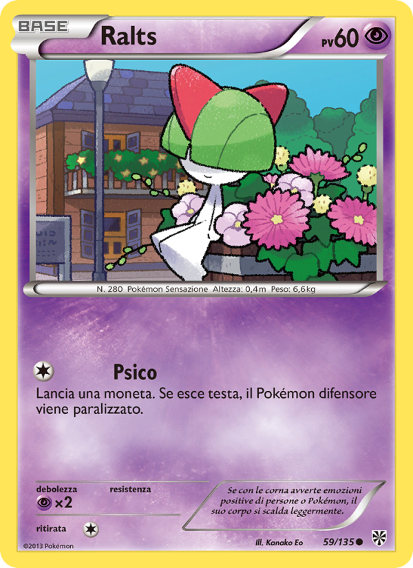 Ralts 059/138 — Plasma Storm (Italian Pokémon TCG card)