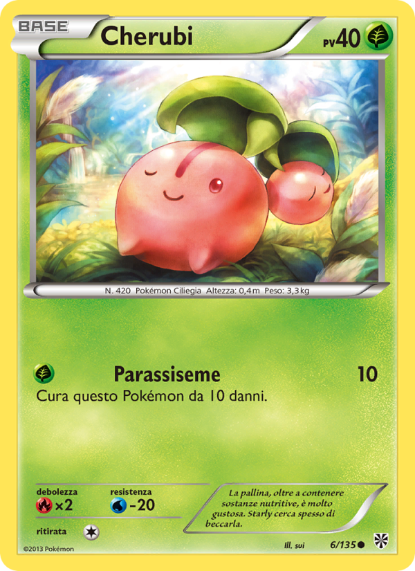 Cherubi 006/138 — Plasma Storm (Italian Pokémon TCG card)