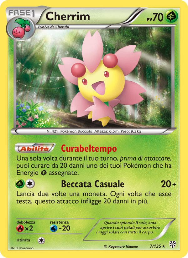 Cherrim 007/138 — Plasma Storm (Italian Pokémon TCG card)