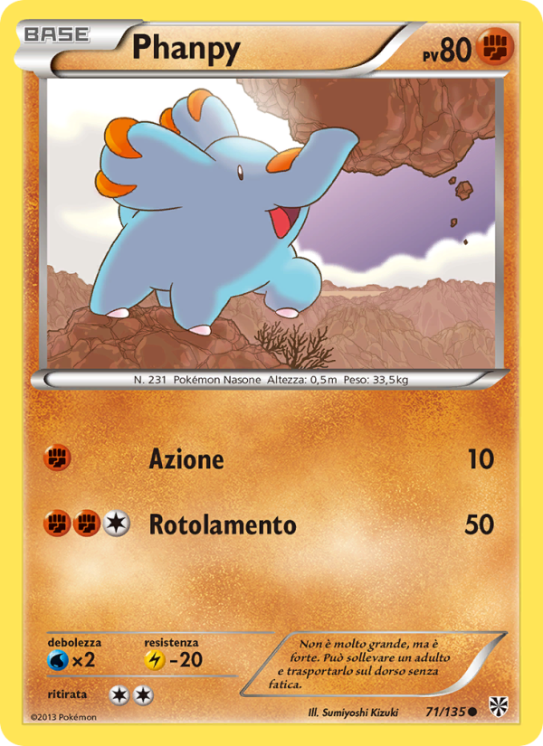 Phanpy 071/138 — Plasma Storm (Italian Pokémon TCG card)