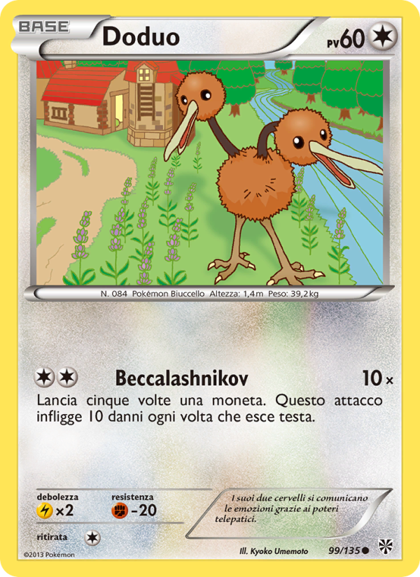 Doduo 099/138 — Plasma Storm (Italian Pokémon TCG card)