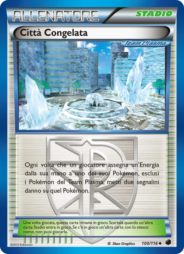 Ghiacciopoli 100/122 — Plasma Freeze (Italian Pokémon TCG card)