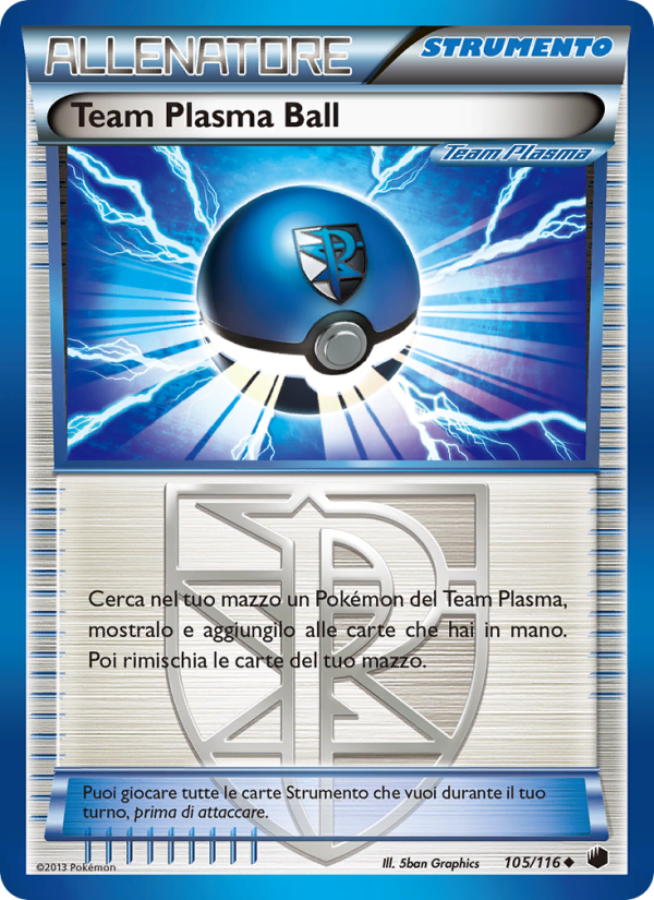 Team Plasma Ball 105/122 — Plasma Freeze (Italian Pokémon TCG card)